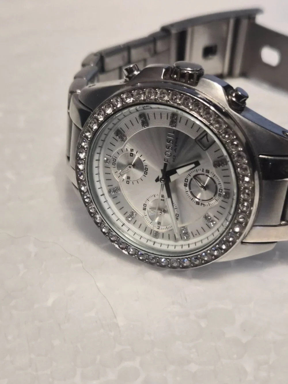 Fossil stainless band analog